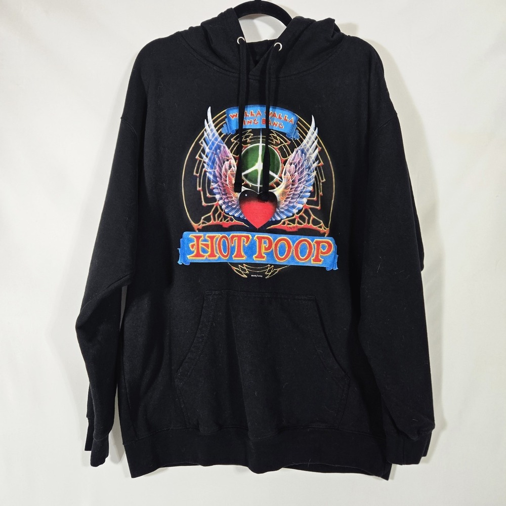 Hard-to-Find Hot Poop Walla Walla WA Music Shop Hoodie | Men's Size XL